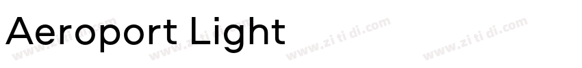 Aeroport Light字体转换